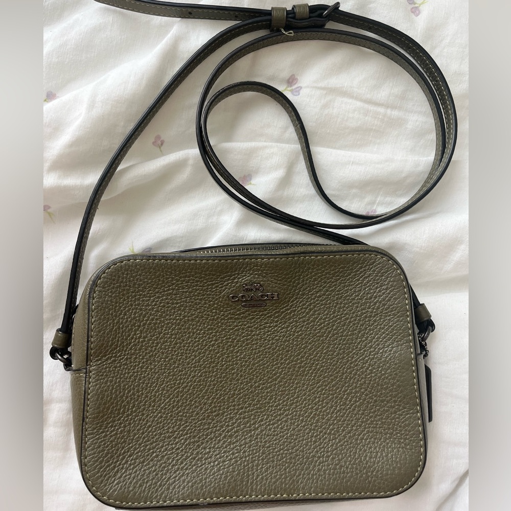 Coach Green Leather Crossbody Bag